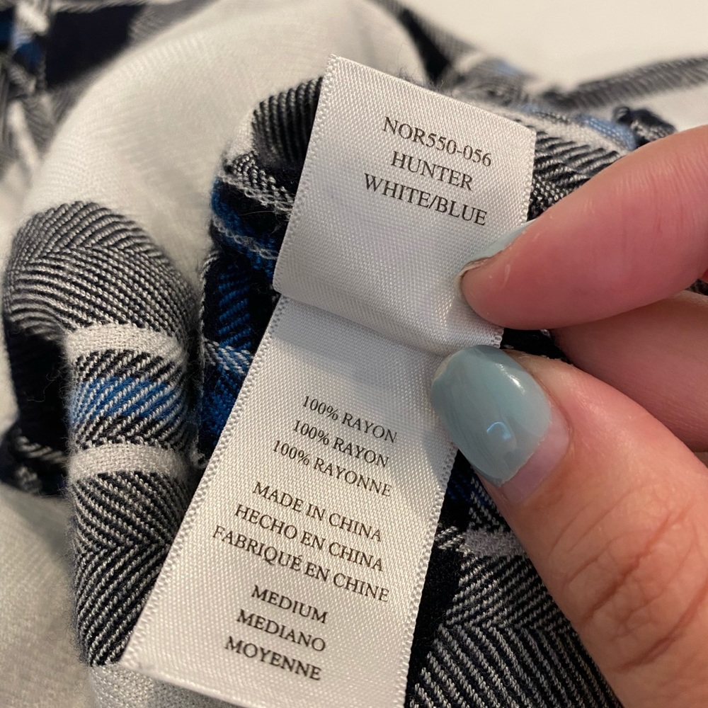 Rails Flannel Top - Hunter In White & Blue - image 4